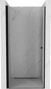 Mexen Pretoria porta doccia a battente 80 cm, trasparente, nero - 852-080-000-70-00