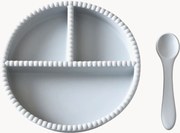 Set di 2 stoviglie per bambini in silicone Bubble