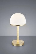 Lampada da tavolo led diffusore mezza sfera 4 intensità di luce oro...