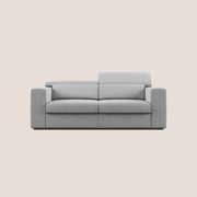 Vegas divano con poggiatesta reclinabili in microfibra smacchiabile T11 grigio