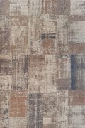 Tappeto Kilim orientale in acrilico marrone, L 190 x L 133 cm