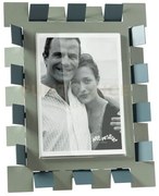 Portafoto di design vertigo maxi giada ,petrolio in ferro e polimet...