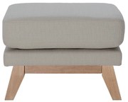 Pouf poggiapiedi scandinavo sfoderabile beige OSLO