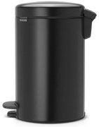 Bidone in acciaio nero opaco 12 l NewIcon - Brabantia