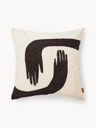 Copricuscino in cotone organico ricamato a mano Pose