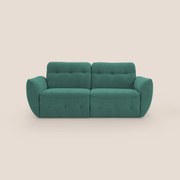 Cerbero divano 2 e 3 posti in morbido bouclé impermeabile T07 verde
