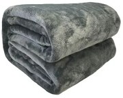 Coperta Poyet  Motte Grigio scuro 240 x 220 cm