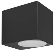 Applique Contemporanea Da Esterno Jabaga 1 Luce Plastica Nero