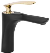 Rubinetto da lavabo Rea Orbit Black Gold low