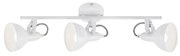 Spot Vintage Soft Metallo Bianco 3 Luci E14 Ip20
