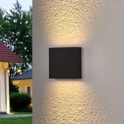 Lucande Applique da esterni LED Trixy, antracite, metallo, IP54