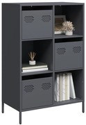 Credenza Antracite 68x39x103,5 Cm Acciaio /