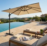 VOLTA - ombrellone da giardino decentrato 2 x 3