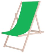 Sdraio da giardino verde/faggio