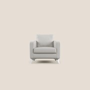 Orione Poltroncina in ecopelle moderna e impermeabile T04 grigio_chiaro X