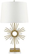 Lampada Da Scrivania Contemporanea Sun King Acciaio Oro Anticato 1 Luce E27