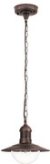 Brilagi - Lampada a sospensione per esterni MOLDE 1xE27/60W IP44 bronzo/patina