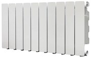 Radiatore acqua calda PRODIGE MODERN in alluminio, 10 elementi, interasse 350 mm, bianco