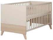 Lettino beige con altezza regolabile 70x140 cm Sidney – Roba