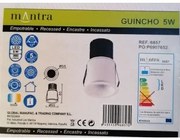 Mantra faretto led da incasso guinchio 5W luce bianco caldo 3000° K