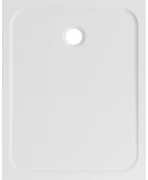 Piatto doccia SENSEA in resina EASY bianco L 80 x L 100 x H 3.2 cm lucido