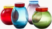 Set di 4 barattoli con coperchio Bloated