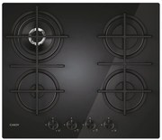 Piano cottura 4 fuochi CVG6BR4WTW VETRO WH CANDY nero