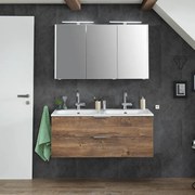 Mobile da bagno sotto lavabo PELIPAL rovere L 119 x H 48 x P 45 cm 2 cassetti, lavabo non incluso