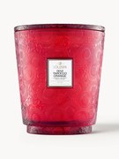 Candela profumata con cinque stoppini fatta a mano Japonica Collection (bacche di Goji, mango e arancia tarocco)