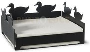Portatovaglioli piccolo duck nero