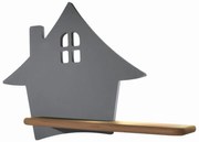 Applique LED per bambini con mensola HOUSE LED/4W/230V grigio/legno