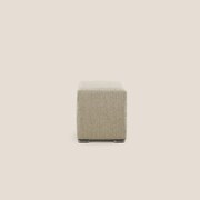 Cube pouf in tessuto morbido impermeabile T03 beige