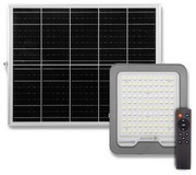 Faro LED Solare 200W IP66 Telecomando Incluso 3.000 lumen - SERIE PRO Colore Bianco Naturale 4.000K