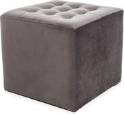 Sgabello Lori Velvet Grey 14 - 39x39x34 lxLxH cm