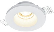 Portafaretto GU10 e MR16 in Gesso Pitturabile Tondo Ø130x45mm Materiale Gesso
