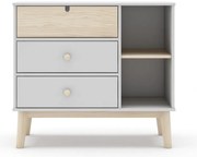 Cassettiera bassa bianca da bambini 90x40 cm Estefania – Marckeric