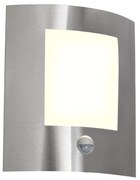 Lampada da parete per esterni moderna in acciaio con sensore di movimento IP44 - Emmerald 1