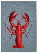 Tappeto jacquard a tessitura piatta Lobster