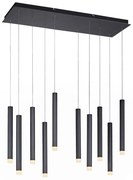 Lampada a sospensione moderna nera con LED 10 luci - Stanislas