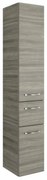 Colonna per mobile bagno image PELIPAL 1 cassetto 2 ante P 33 x L 30 x H 168.5 cm grigio / argento mdf