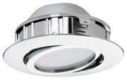 Faretto Ad Incasso Contemporaneo Pineda Policarbonato Cromo Led Integrato 5,5W