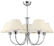 Jupiter 1580 - BG 5 CH - Lampadario a sospensione con supporto rigido BEGAMO 5xE27/60W