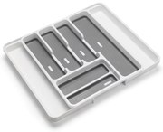 Credenza in plastica grigia e bianca per cassetto 58,5 x 41,5 cm - Addis