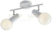 Spot punto bianco 2xe27 32x10x14cm spot-punto-2 bco