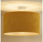 Duolla - Lampadario a plafone CORDUROY 1xE27/15W/230V diametro 40 cm giallo
