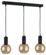Lampadario a sospensione con filo JANTAR BLACK 3xE27/60W/230V