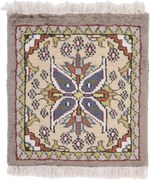 Agra Tappeto orientale 30x30 (Indian) Annodato A Mano