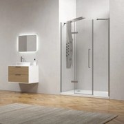 Porta doccia 140 cm battente con 2 laterali fissi | KT6000 - KAMALU