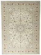 Kashan Tappeto persiano 250 x 350 Beige (Iran) Annodato A Mano