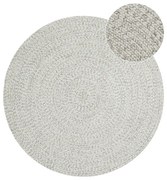 Tappeto rotondo per esterni bianco/beige ø 200 cm - NORTHRUGS